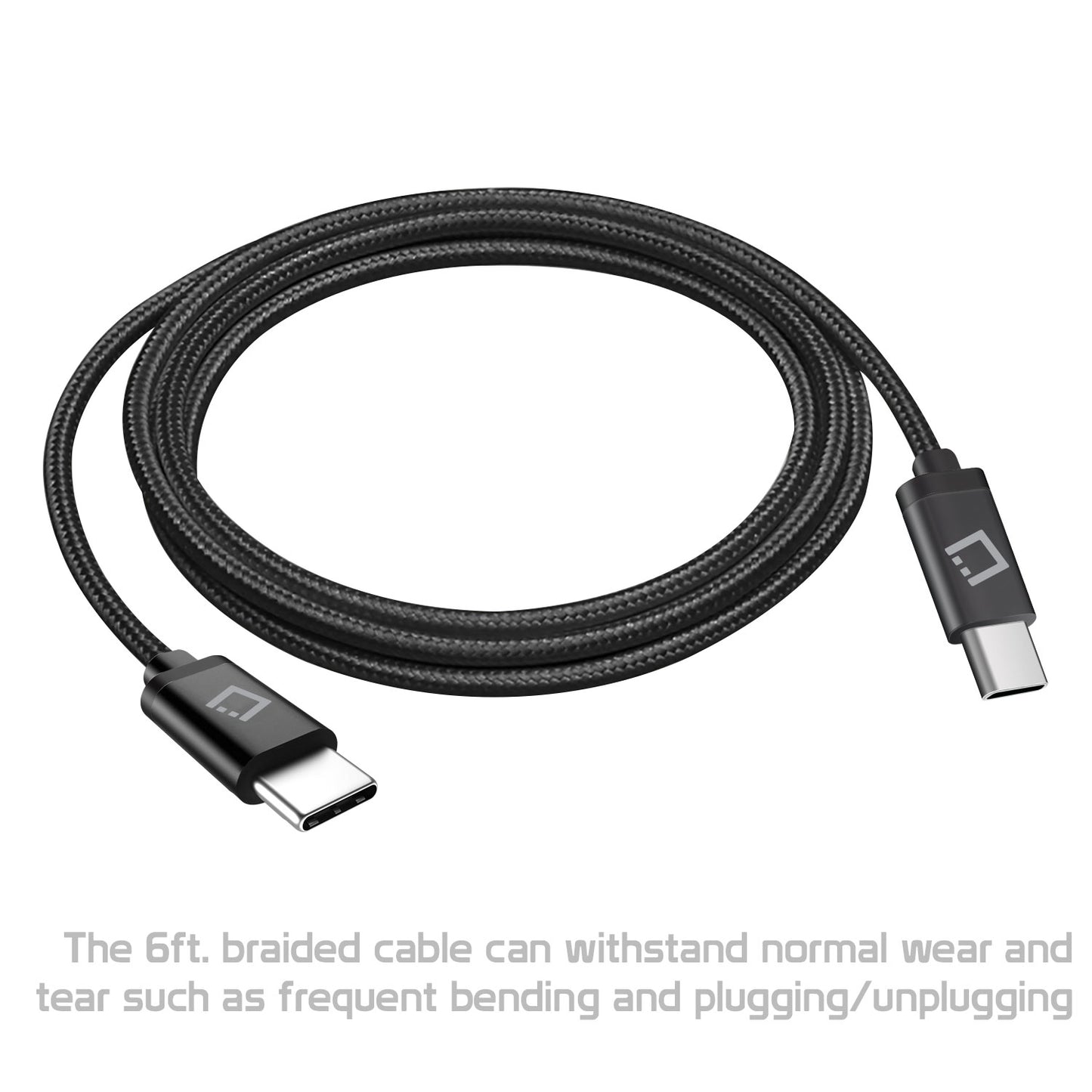 DCUSB20 - 6-Feet USB-C to USB-C Charging / Data Sync Cable - Black