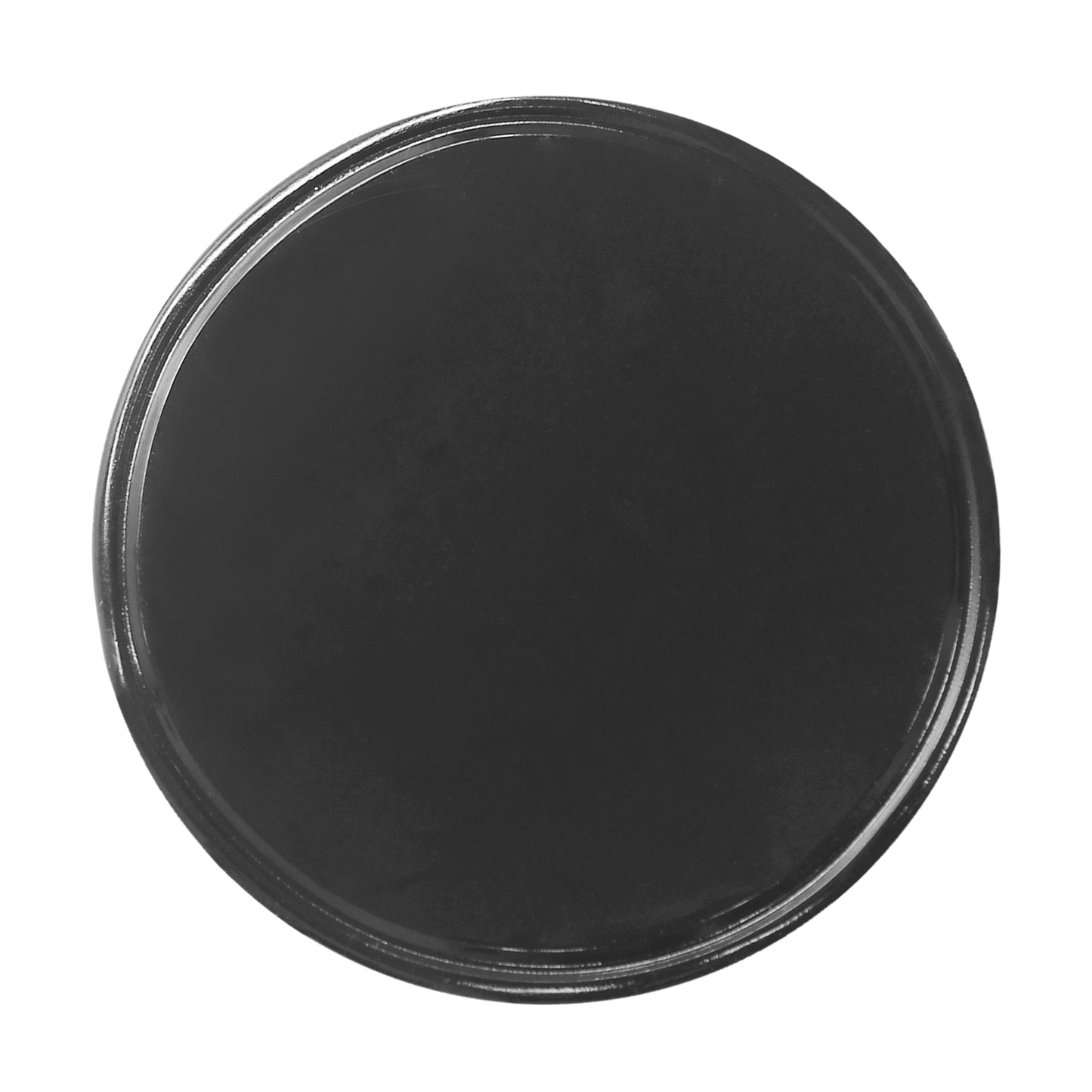 DISK2 - Extra Strength Sticky Gel Pad - Multipurpose Anti-Slip Dash Mount for Phone, Keys, Glasses - Washable & Reusable Double Sided Adhesive Disk for Car, Home, Office - 3.15" Large Round Black, 2-Pack