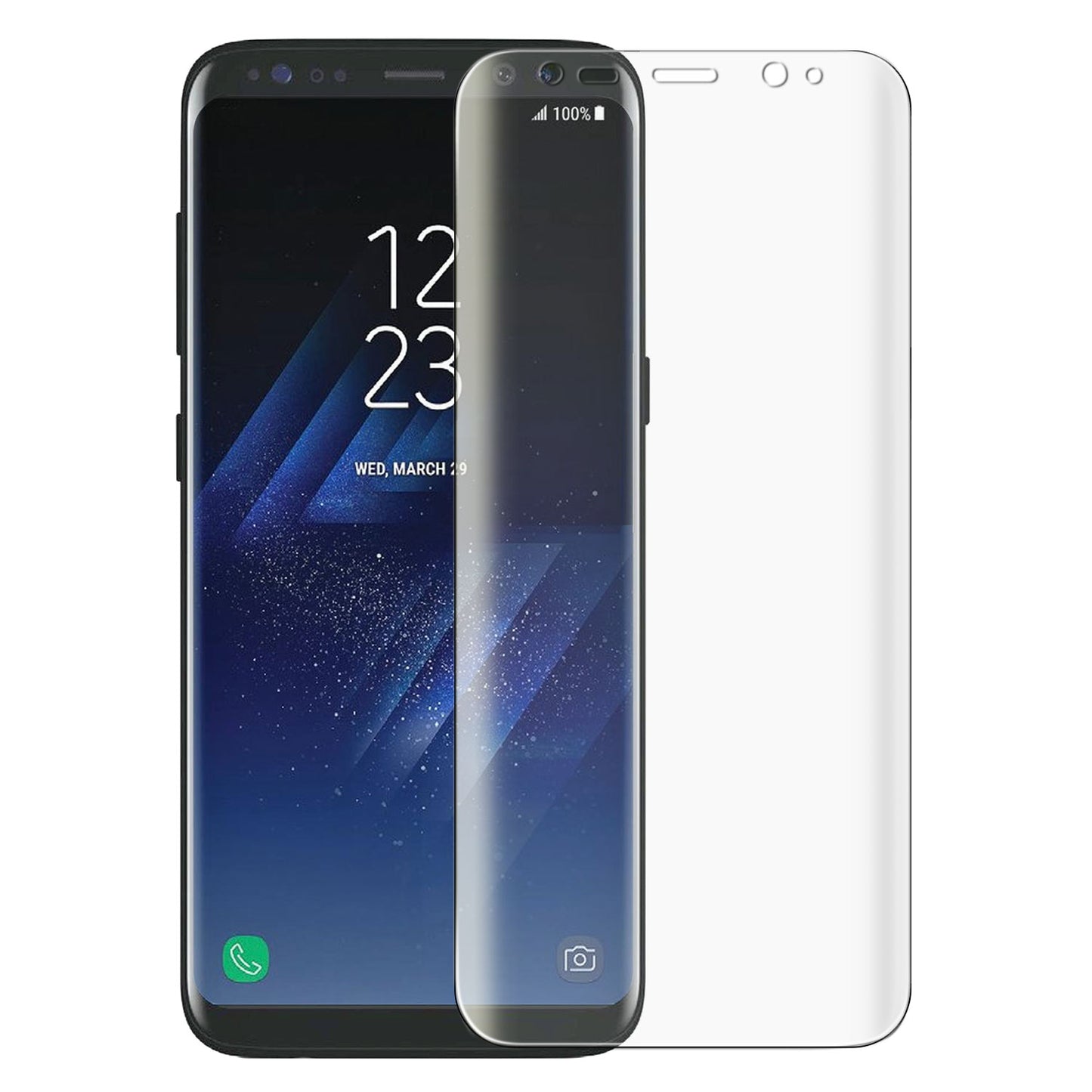 STSAMS8P - Cellet Full Coverage Flexible PET Film Screen Protector for Samsung Galaxy S8 Plus