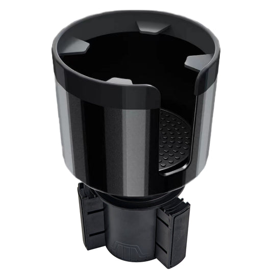 Expandable Car Cup Holder with Adjustable Base, Fit Big Bottles 3.4 to 3.8 Inch, Compatible with Hydro Flasks 32/40 Ounce, Black