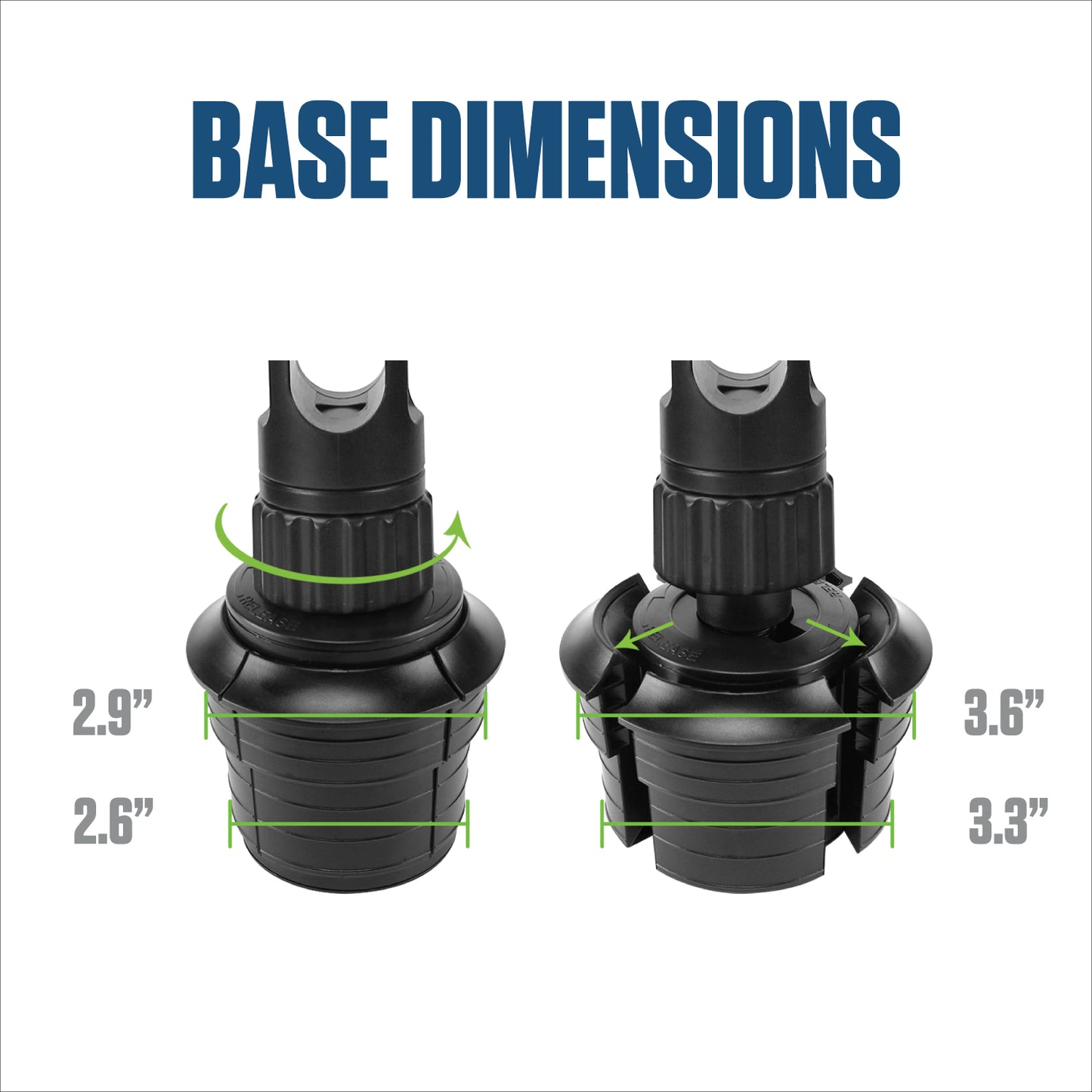 PHC670M - Cellet Tablet Cup Holder Mount with 360 Degree Rotation (Fits Most Tablets up to 9.5-inch Wide)