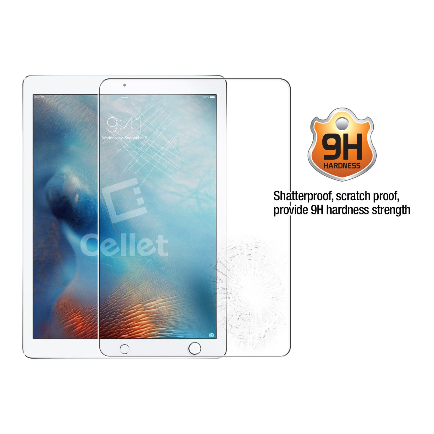 SGIPHPRO11 - iPad Pro 11-inch, Cellet 0.3mm Premium Tempered Glass Screen Protector for Apple iPad Pro 11-inch  (9H Hardness)
