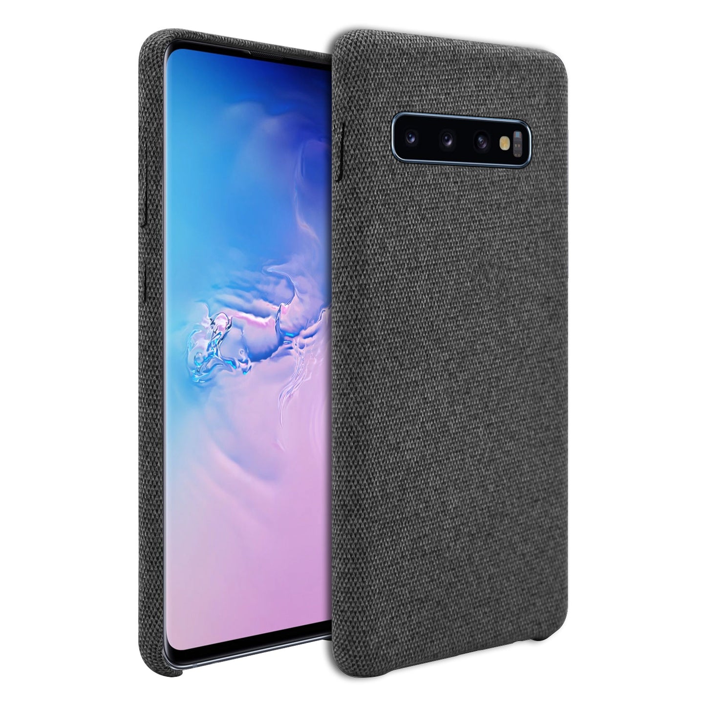 Samsung Galaxy S10 Case, Durable Slim Fabric Case for Samsung Galaxy S10 - by Cellet - Black
