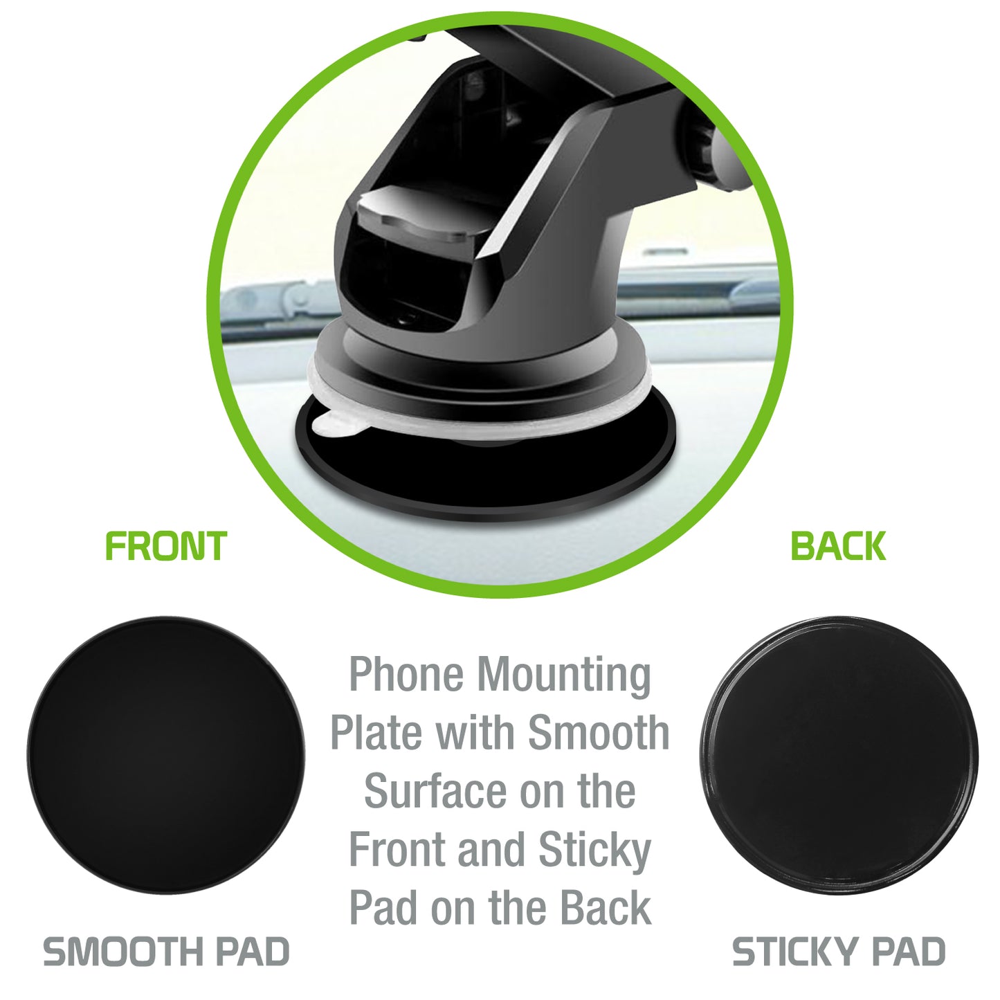 DISK3 - Disc Base for Phone Mount 3 Pieces