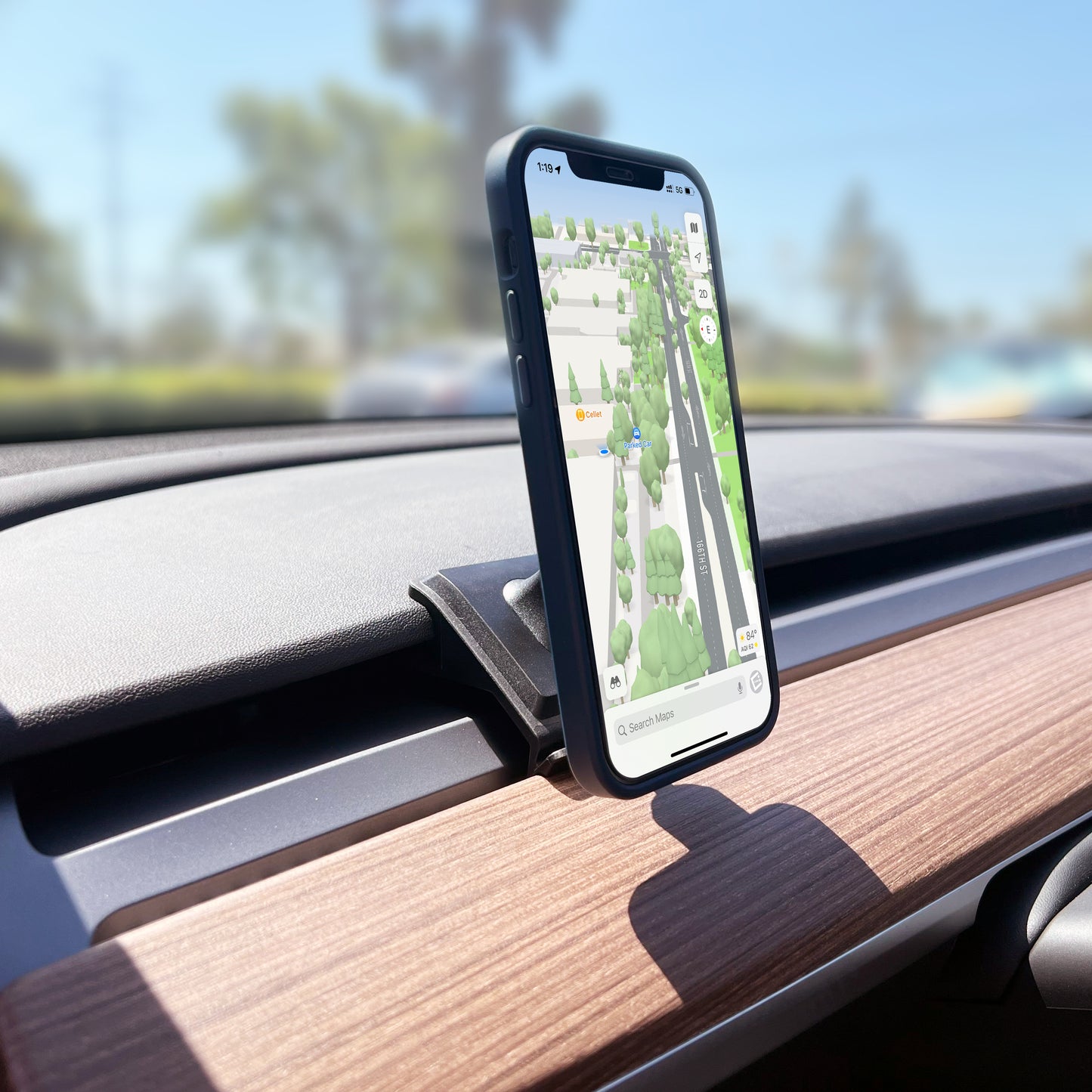 PH210 -Tesla Model Y & Tesla Model 3 Magnetic Air Vent Phone Mount, Magnetic Phone Holder Compatible to iPhone Samsung Galaxy Google Pixel moto