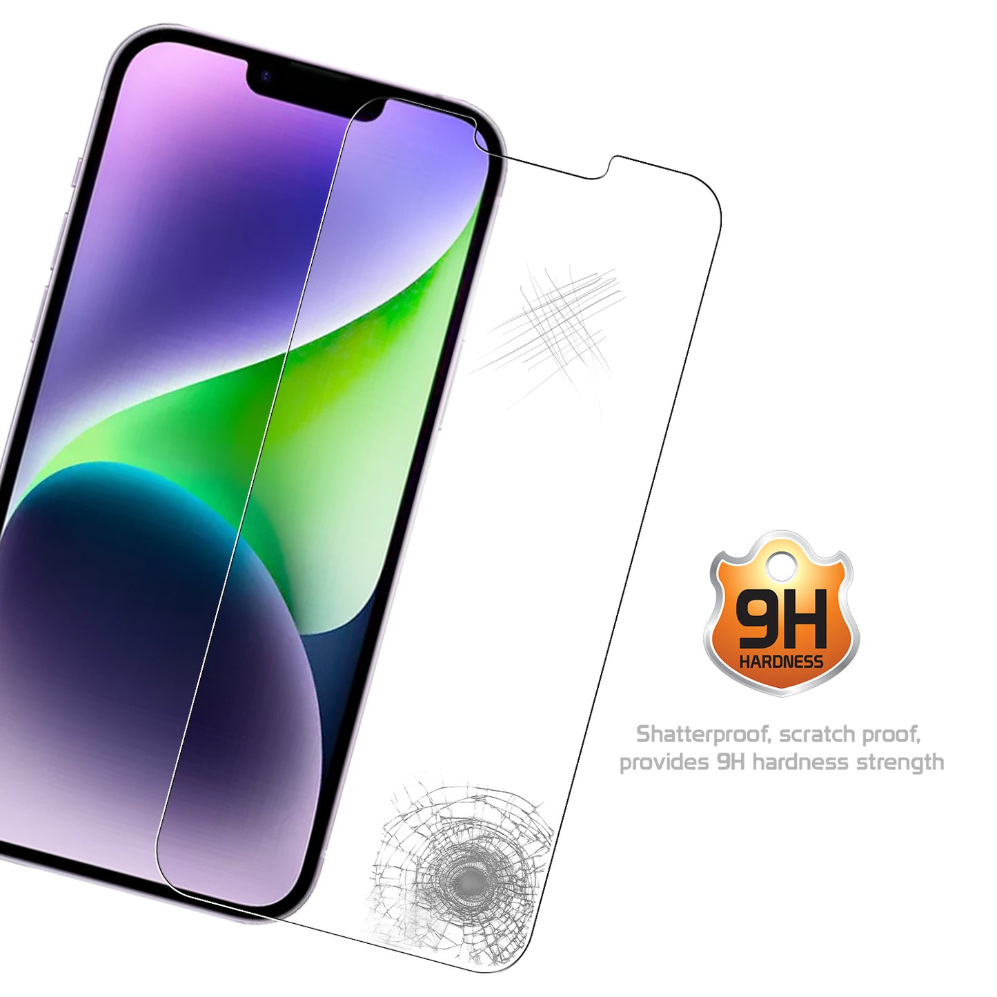 SGIPH13PM - Cellet Tempered Glass Screen Protector for iPhone 14 Plus (6.7-inch) & iPhone 13 Pro Max (6.7-inch) - 9H Hardness, Ultra-Thin HD Clarity, Anti-Scratch, Fingerprint Resistant, Bubble-Free Installation, Case-Friendly Coverage