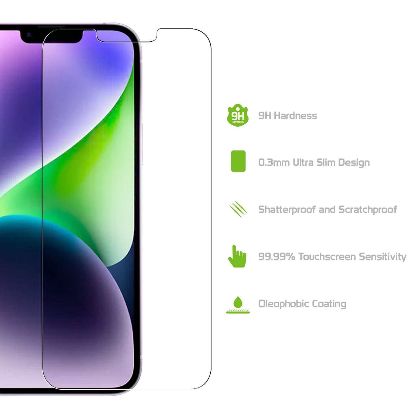 SGIPH13PM - Cellet Tempered Glass Screen Protector for iPhone 14 Plus (6.7-inch) & iPhone 13 Pro Max (6.7-inch) - 9H Hardness, Ultra-Thin HD Clarity, Anti-Scratch, Fingerprint Resistant, Bubble-Free Installation, Case-Friendly Coverage