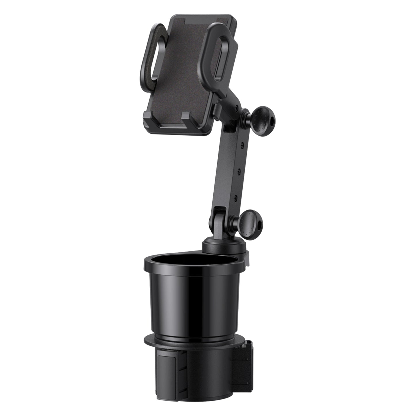 Cup Holder With Phone Holder; Adjustable Base To Fit Most Cars