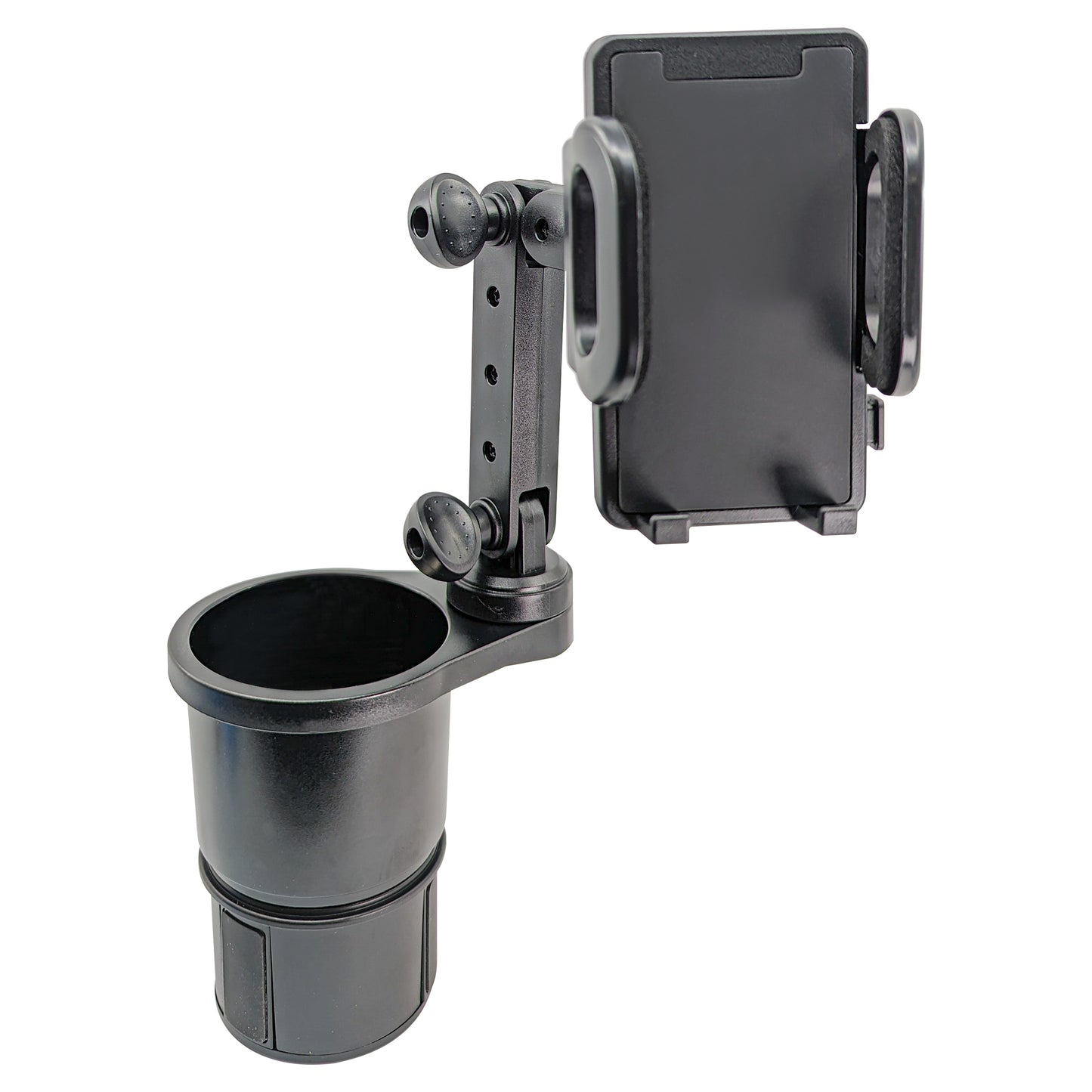 Cup Holder With Phone Holder; Adjustable Base To Fit Most Cars