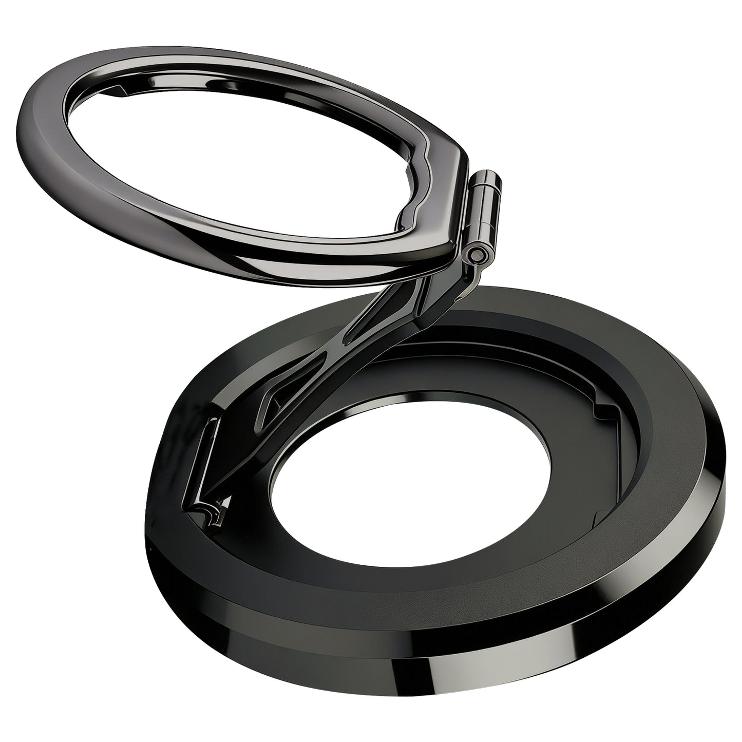 CLCMRINGC - Magnetic Phone Ring Holder Compatible with MagSafe - Ultra-Light 45g Aerospace Design - 360° Rotation & 90° Flip Metal Kickstand - Strong Grip Mount for iPhone 15 14 13 12, Plus, Pro Max & All Cases