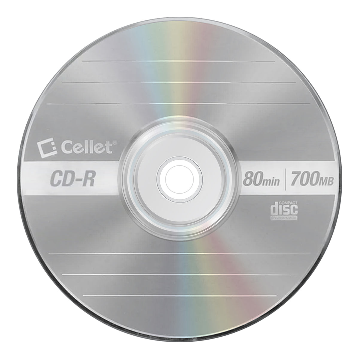 Cellet CD-R 10-Pack – 700MB 80-Minute Blank Discs, 52X Speed for Data, Music, and Photo Recording