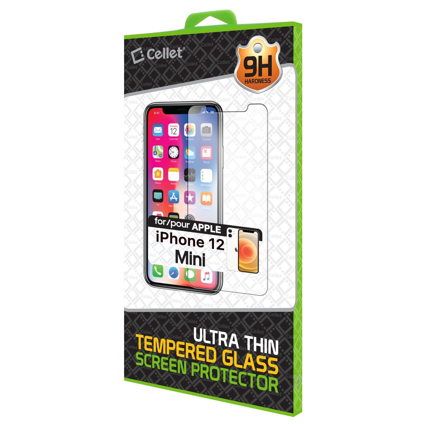 SGIPH12MINI - Tempered Glass Screen Protector, 9H Hardness - iPhone 12 mini