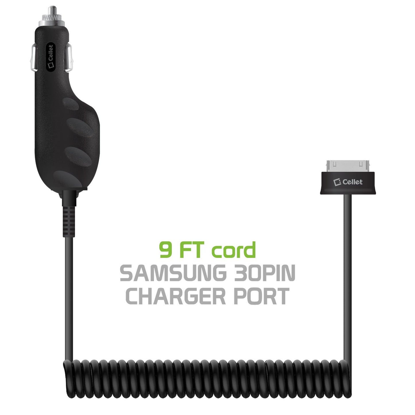 Car Charger for Samsung Tablet, Samsung Tablet Car Charger, 30 Pin Car Charger with Coil Cable