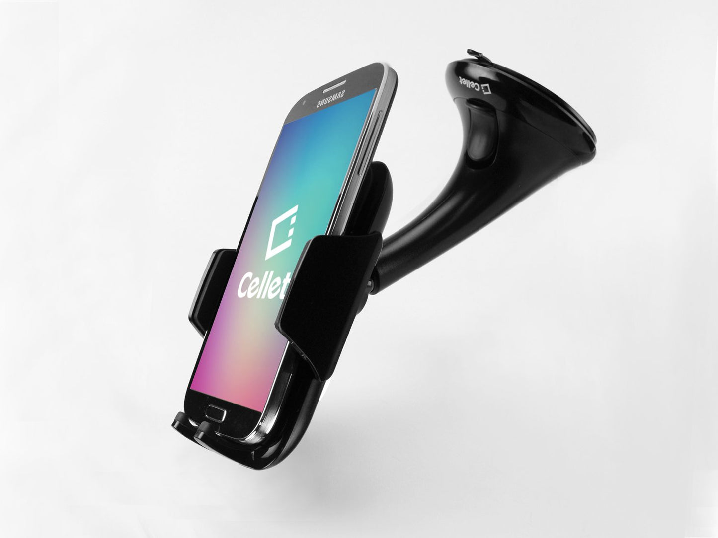 PH675BK - Car Windshield and Dashboard Phone Holder Mount, Secure Grip Universal Compatibility
