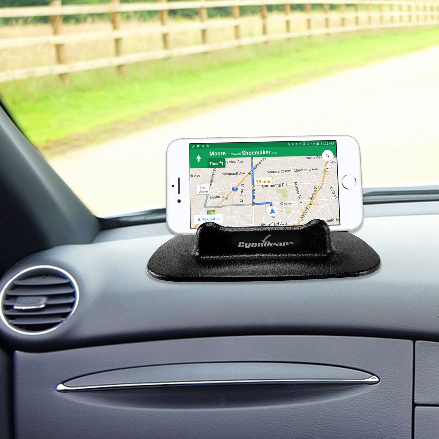 PH2211 - CyonGear Universal Silicone Dashboard Anti-Slip Mount Holder for GPS and Cellphone
