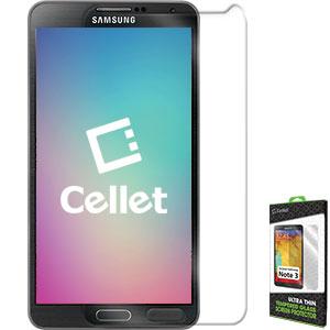 SGSAMN3 - Cellet Premium Tempered Glass Screen Protector for Samsung Galaxy Note 3 (0.3mm)