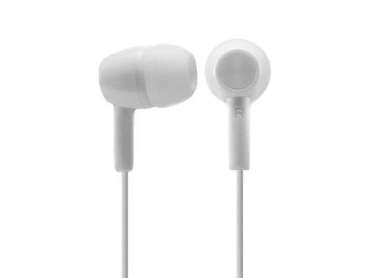 Cellet In-Ear 3.5mm Wired Headphones, Hands-Free Stereo Earbuds with Microphone - White