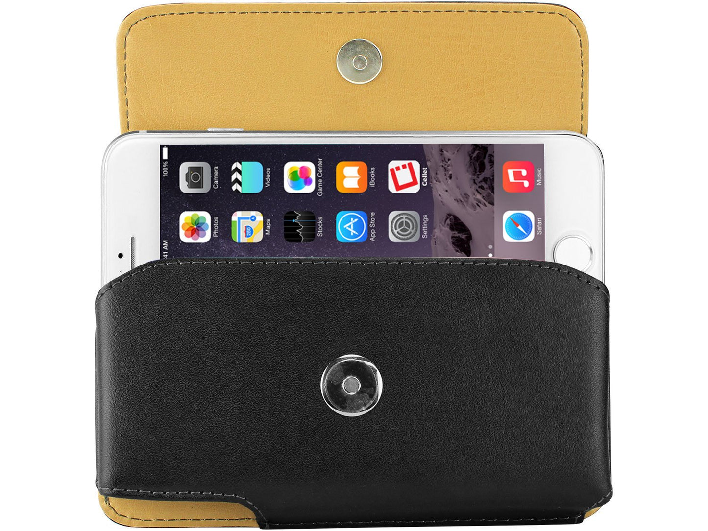NOBLEP6 - Cellet Noble Premium Leather Case for Apple iPhone 6, iPhone 6s, iPhone 7 with Spring Clip