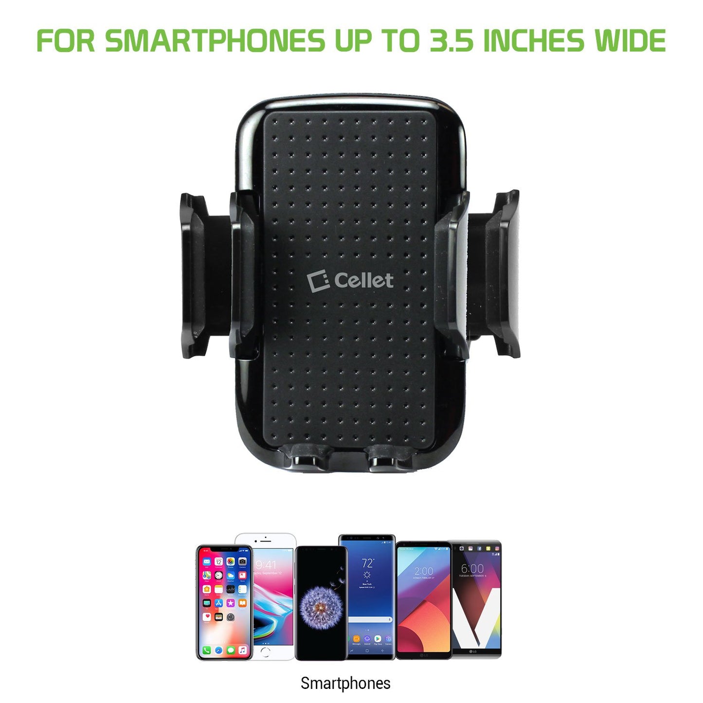PHVENTCN - Air Vent Phone Holder, Smartphone Air Vent Mount Holder Compatible to 3.5 in. Devices