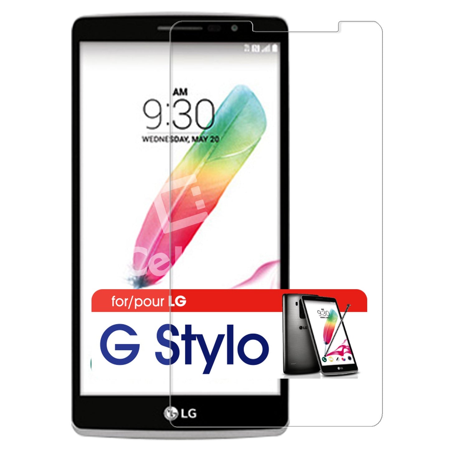 SGLGGSTYLO - Cellet Premium Tempered Glass Screen Protector for LG G Stylo (0.3mm)