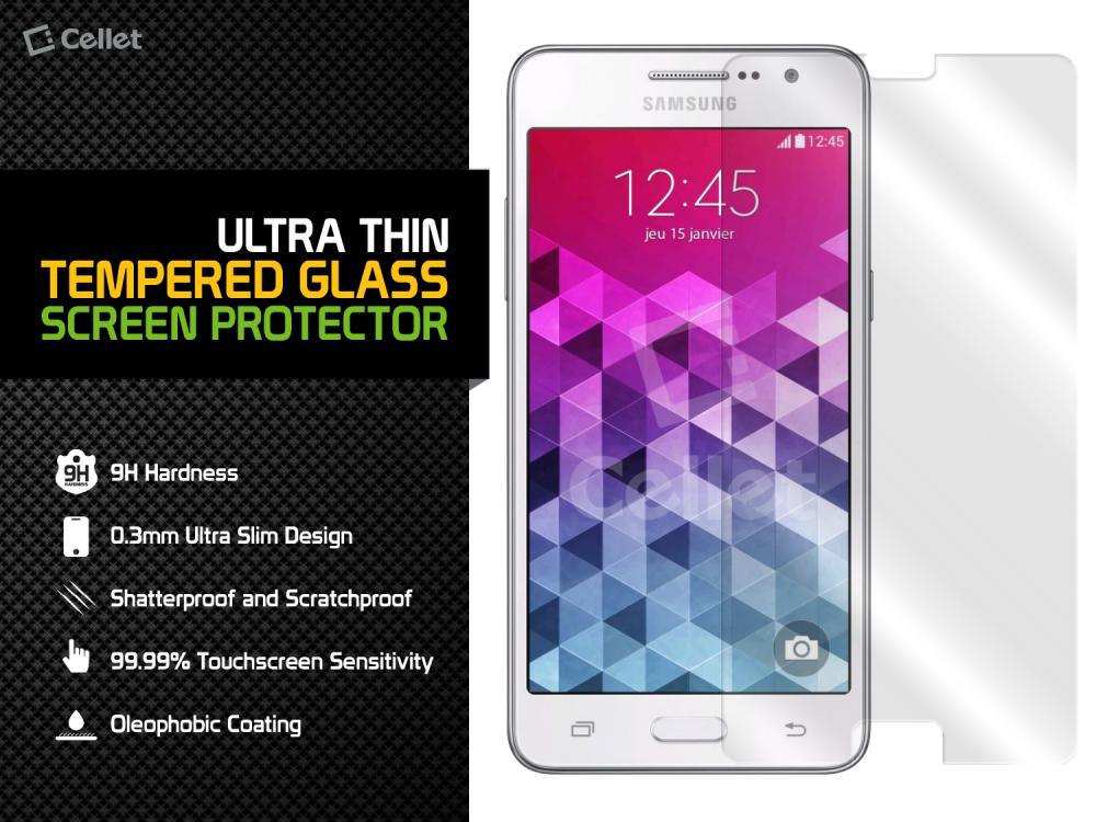 SGSAMGP - Cellet Premium Tempered Glass Screen Protector for Samsung Galaxy Grand Prime (0.3mm)