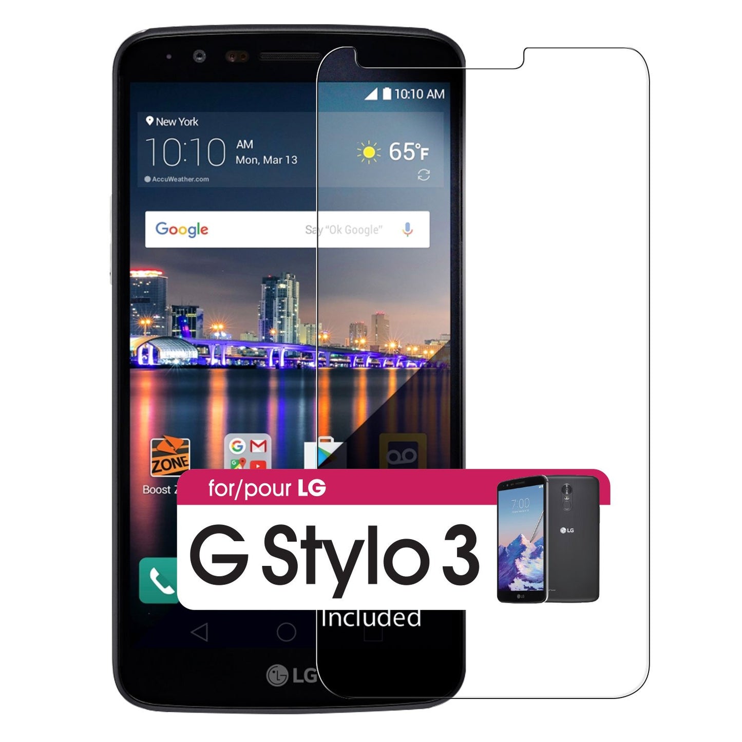 SGLGGSTY3 - LG G Stylo 3 Tempered Glass Screen Protector, Cellet 0.33mm Premium Tempered Glass Screen Protector for LG G Stylo 3 (9H Hardness)