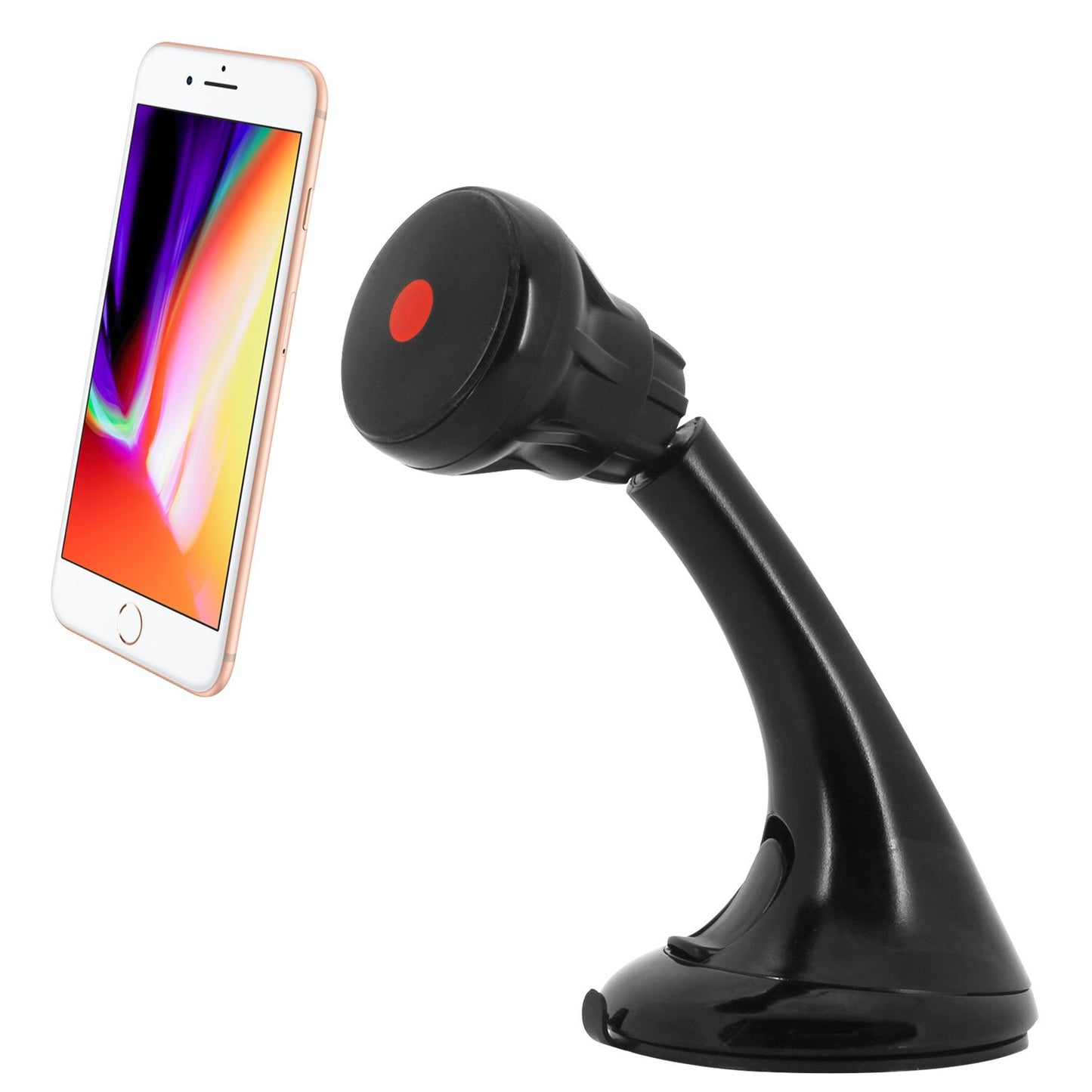 PHD23CN - Windshield/Dashboard Mount Phone Holder for iPhone 13 Pro Max and More - Extra Strength Suction Cup with Quick-Snap Technology