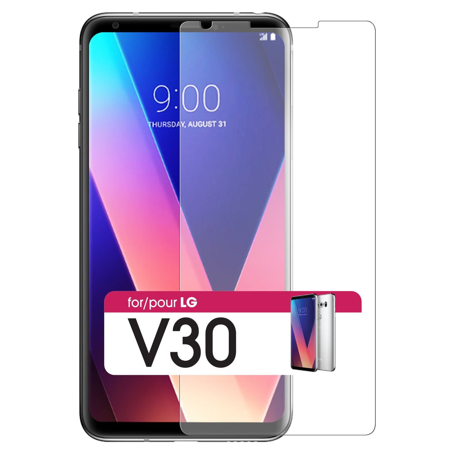 SGLGV30 - Cellet Ultra-Thin Premium Tempered Glass Screen Protector for LG V30