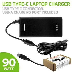 TCPD90 - USB Type-C Laptop Charger, Compatible with MacBook Pro 15”(2016), 13”(2016), 12”(2015), Google Pixel Book, and Other Devices