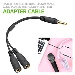 3.5 mm mic splitter hot sale