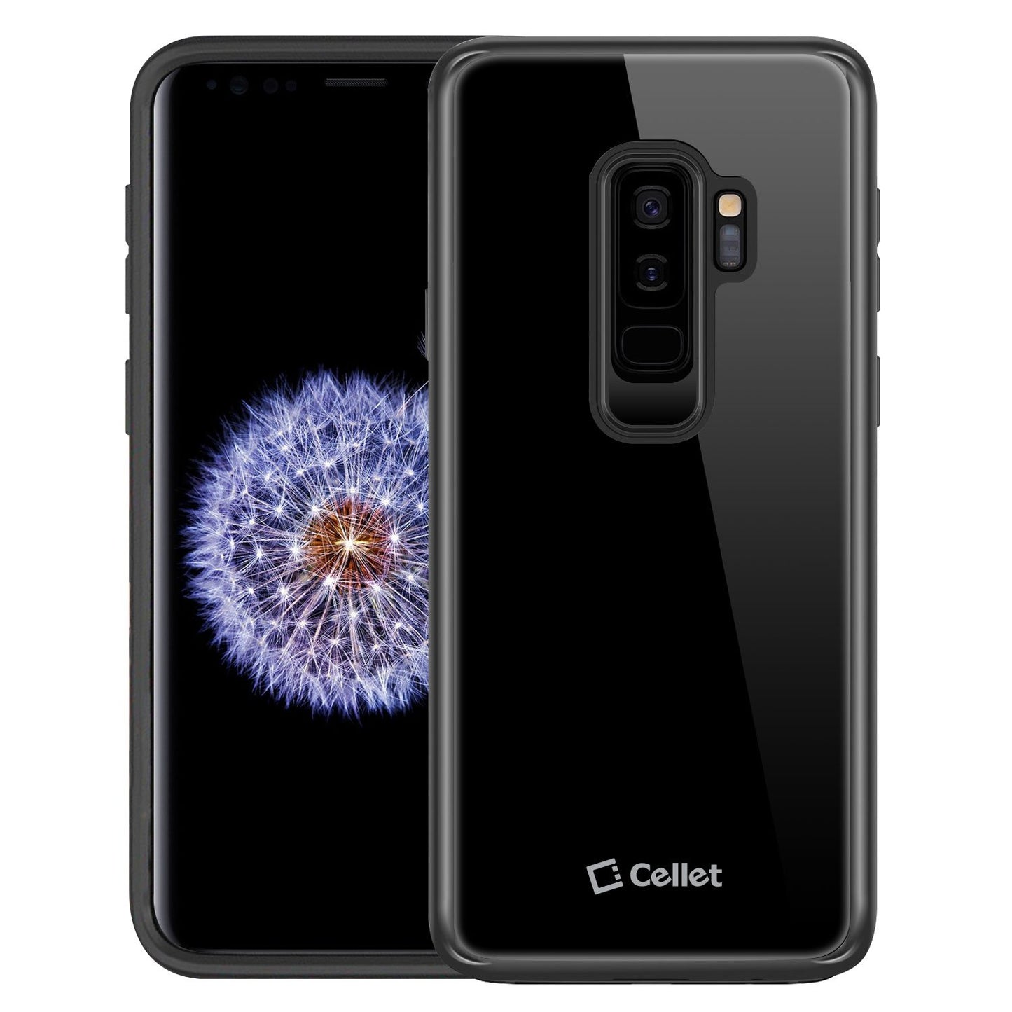 CCSAMS9P81BK - Heavy Duty Protection Slim Hard Case Cover - Clear- Galaxy S9 Plus