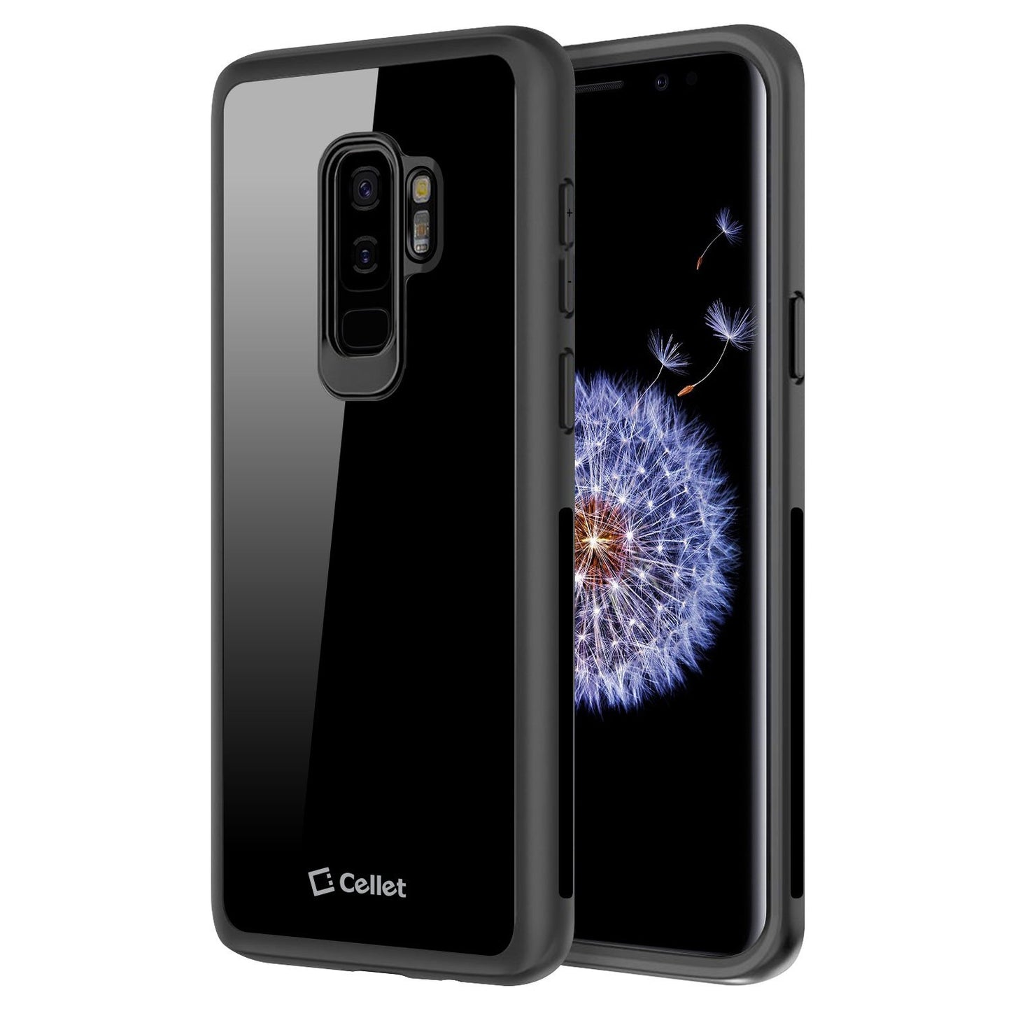 CCSAMS9P81BK - Heavy Duty Protection Slim Hard Case Cover - Clear- Galaxy S9 Plus