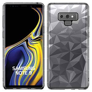CCSAMN9PG - Samsung Galaxy Note 9 Ultra Slim Diamond Pattern Protective Case Cover - Clear