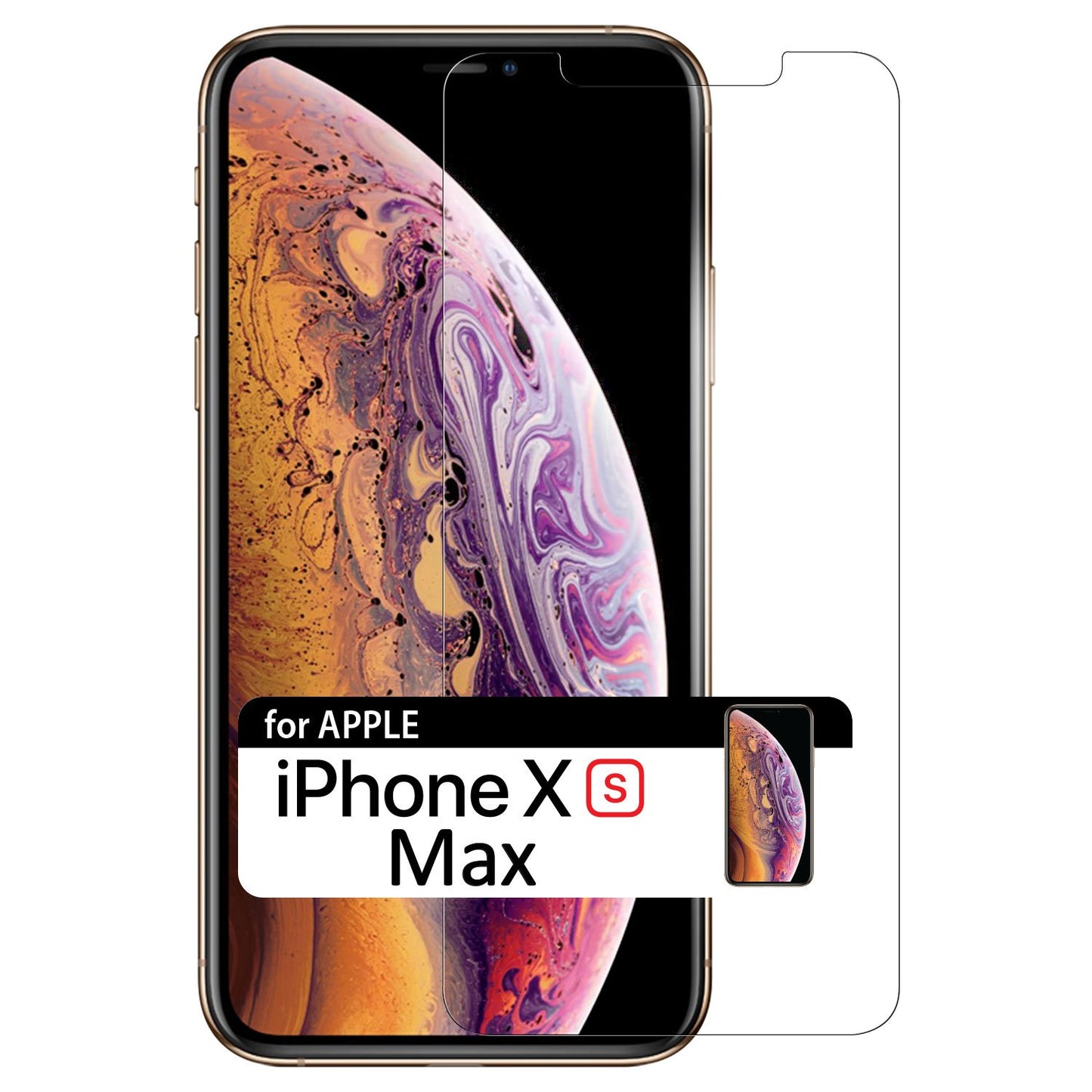 SGIPHXSM - Tempered Glass Screen Protector, 9H Hardness - iPhone XS Max