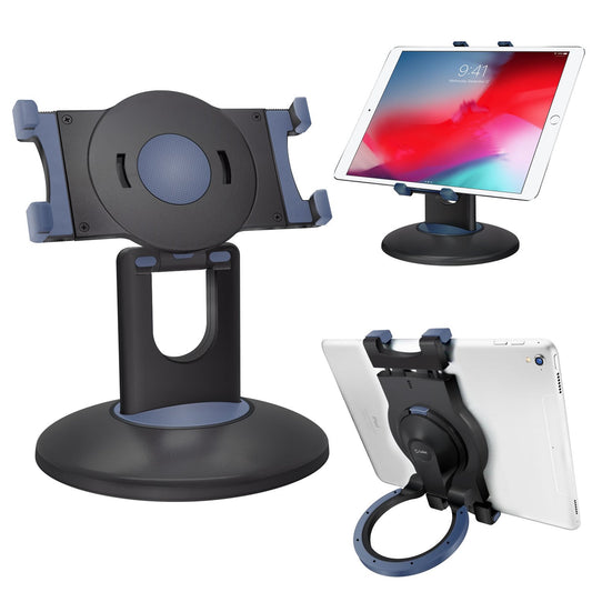 PHTAB5003 - 3-in-1 Tablet Holder Combo, Heavy Duty Desktop, Portable Stand and Headrest Holder with 360 Degree Rotation for iPads and Tablets