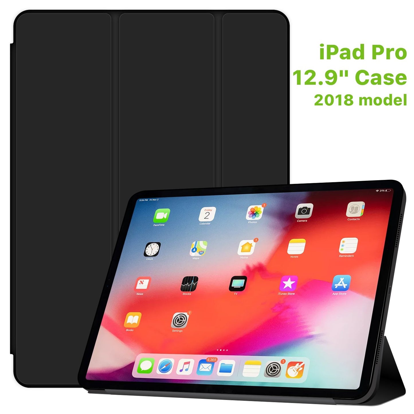 CCIPD1180BK - iPad Pro 11" (2018) Heavy Duty Case with Auto Sleep/Wake Function - Black