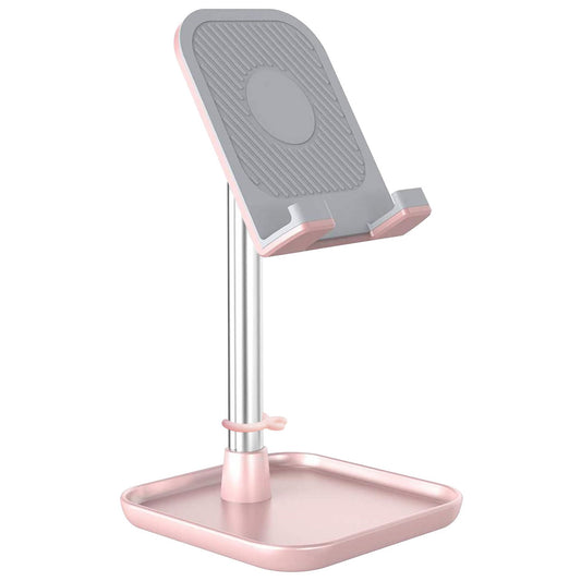 PH150PK - Adjustable Desktop Smartphone and Tablet Stand with Mini Shelf, Non-Slip Rubberized Grips and Base Compatible to Smartphones, Tablets, iPads