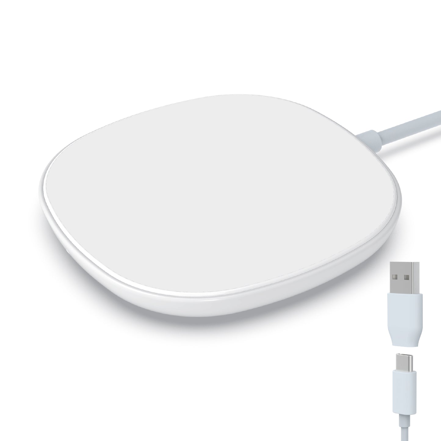 MAGWAL30 - MagSafe Magnetic Fast Wireless Charger with USB-C Charging Cable all New iPhones - White