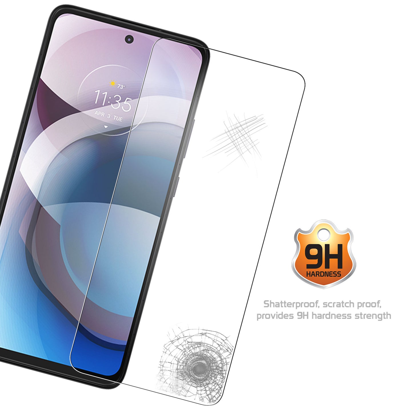 SGMOTONEACE - Cellet Premium Tempered Glass Screen Protector for Motorola One 5G Ace