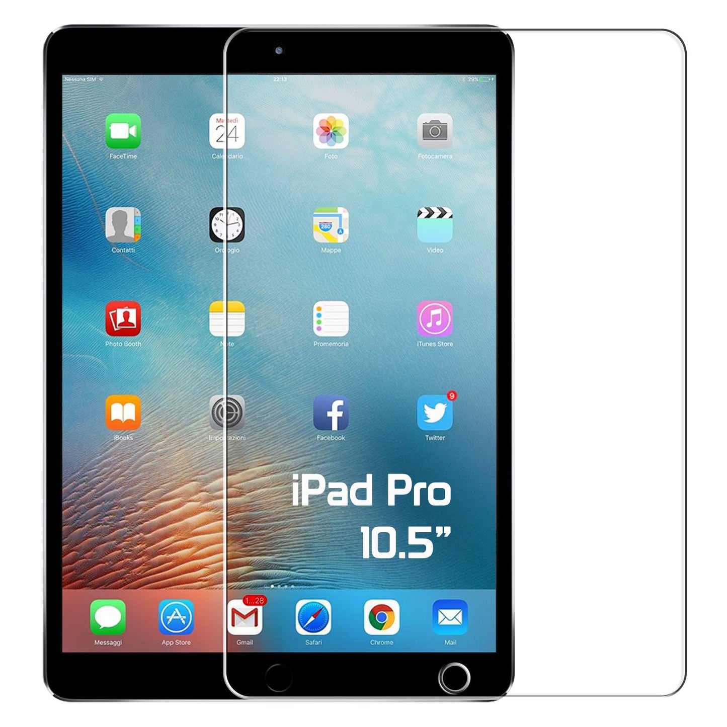 SGIPHPRO105 - iPad Pro 10.5-inch Tempered Glass Screen Protector (2017), Cellet 0.3mm Premium Tempered Glass Screen Protector