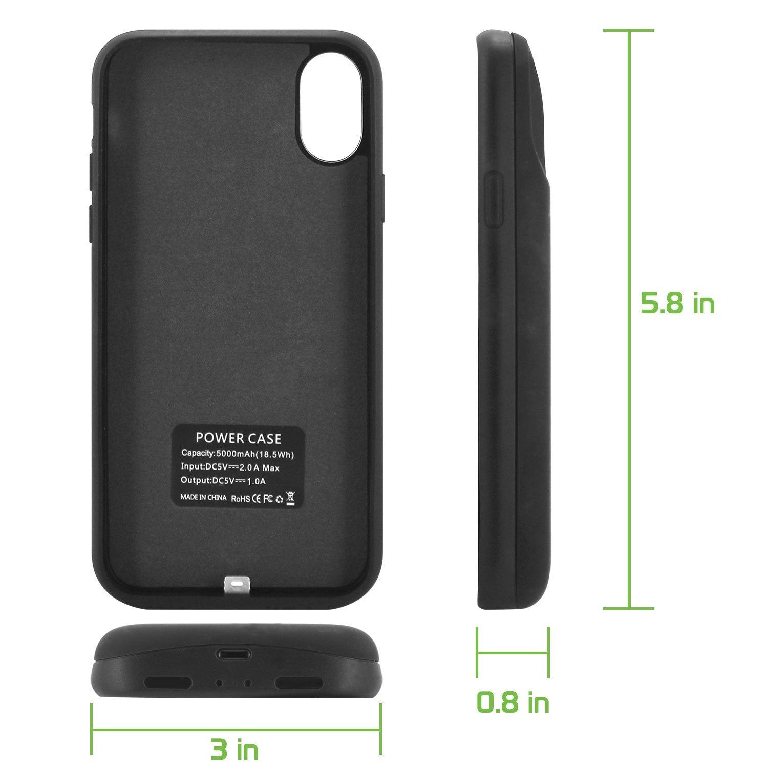 Powercase Power Bank Case For Iphone X BIPHX IPhone X, XS Rechargeable External Power Case For Apple IPhone X, XS Powercase Power Bank Case For Iphone X BIPHX IPhone X, XS Rechargeable External Power Case For Apple IPhone X, XS