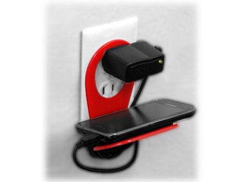 PHRD - RED WALL PHONE HOLDER